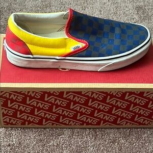 Vans Multicolor Checkerboard Slip-On Shoes
